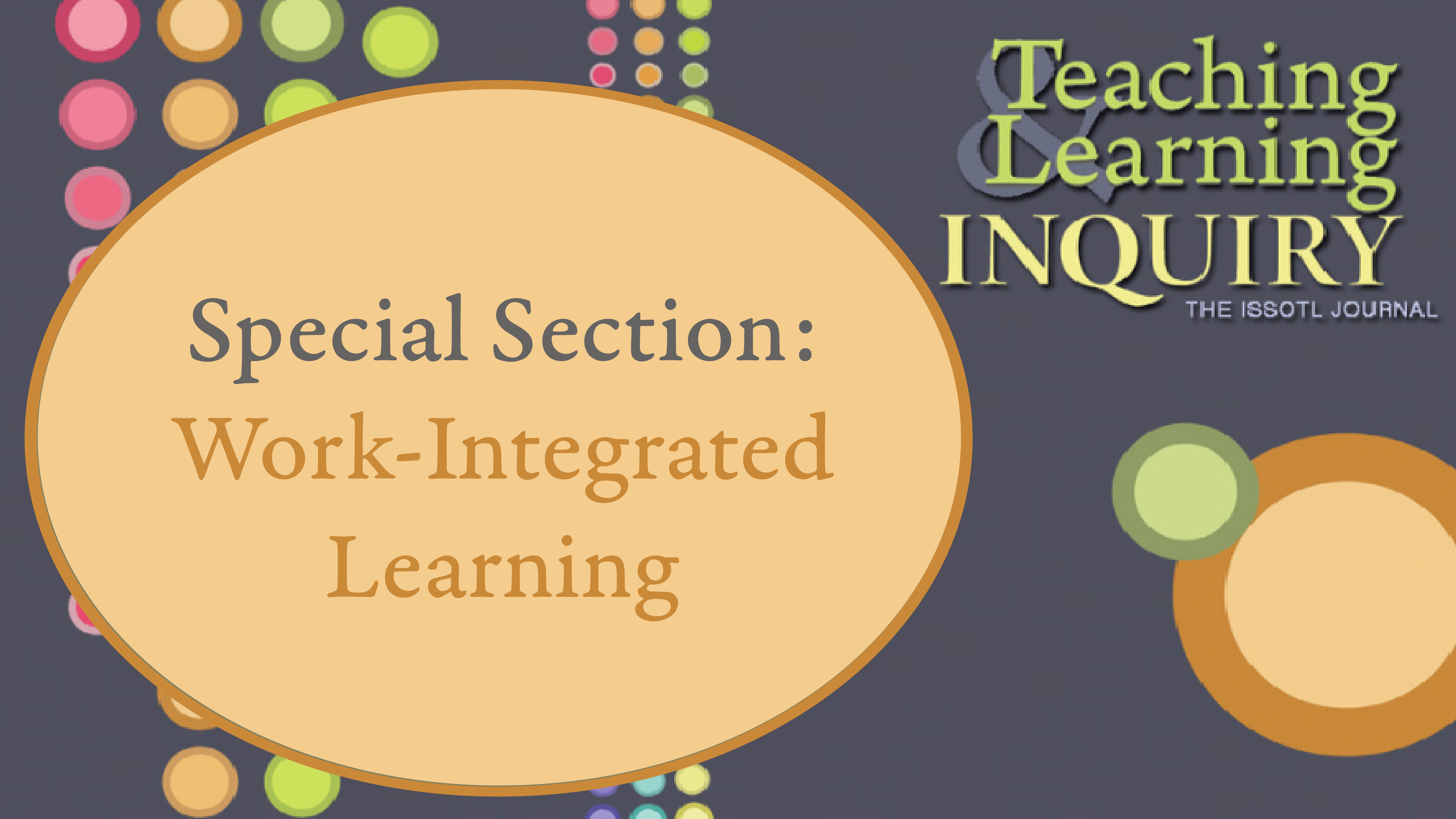 The TLI logo with "Special Section: Work-Integrated Learning"